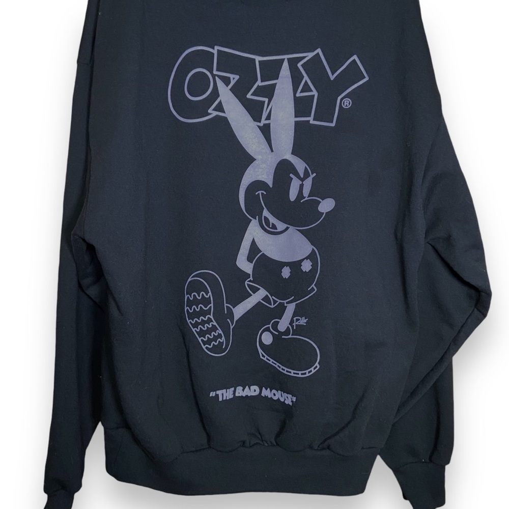 King Rello RARE Ozzy The Bad Mouse Black Hoodie Size Large‎ Chicago - Picture 7 of 9